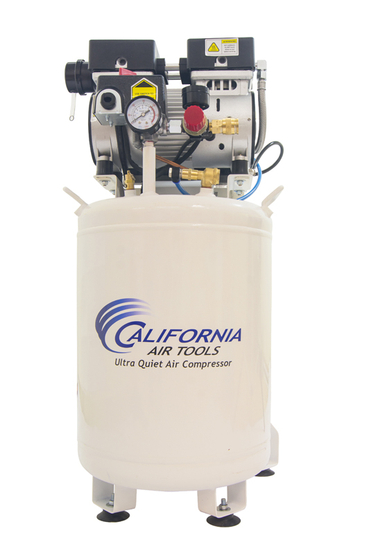 California Air Tools 10010LFDC Ultra Quiet & Oil-Free 1.0 Hp, 10.0 Gal. Steel Tank Air Compressor with Air Drying System