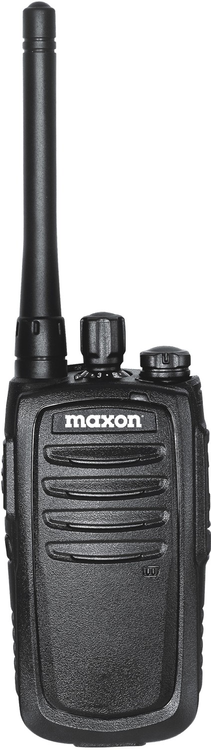 Maxon - Spartan 136-174 Mhz Vhf 2 Watt 16 Channel Professional Handheld Radio With Vox, Ctss/Dcs With Rechargeable Battery & Des