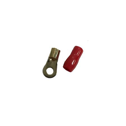 1/4' Ring Terminal For 4 Gauge Wire (Red