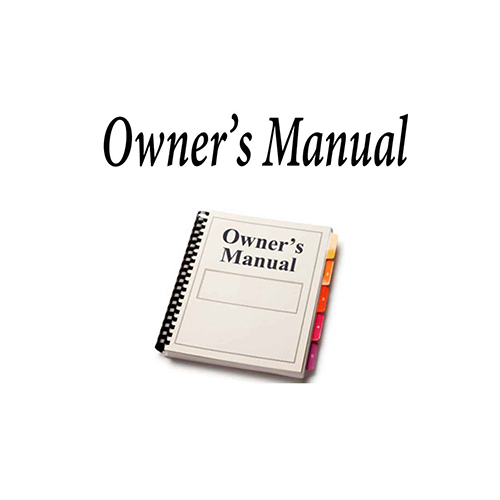 OWNERS MANUAL FOR AX44