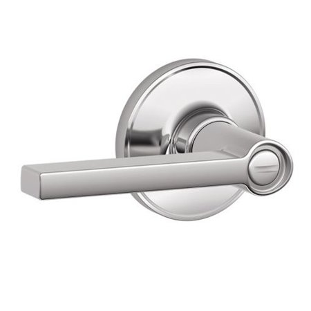 Schlage Solstice Privacy Lever, Polished Chrome